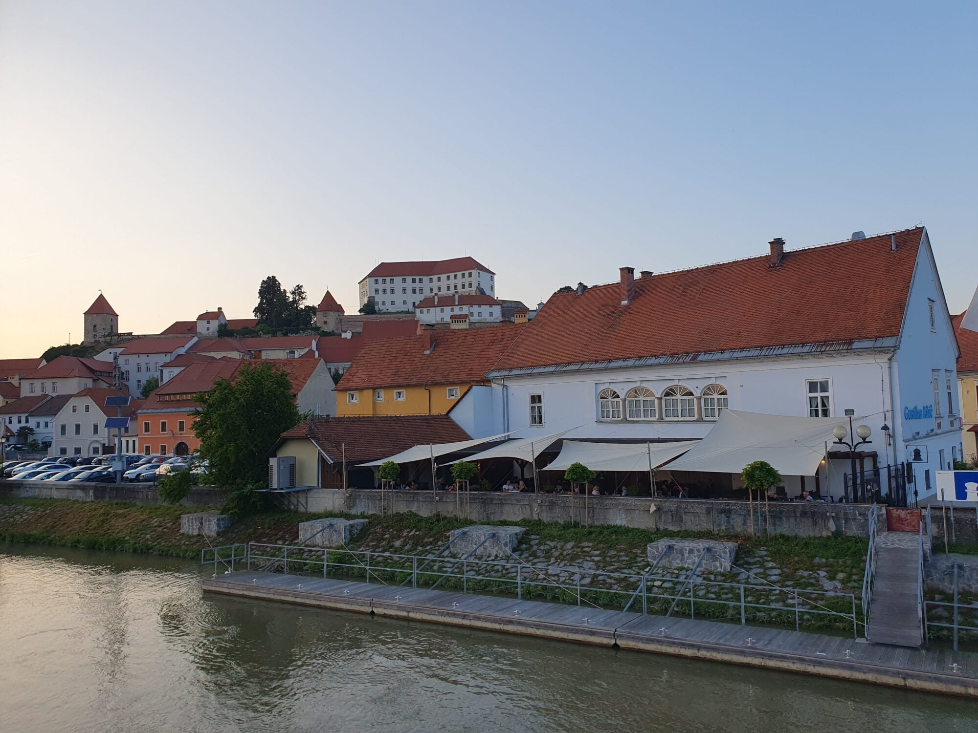 Riverside Restaurant Sunset