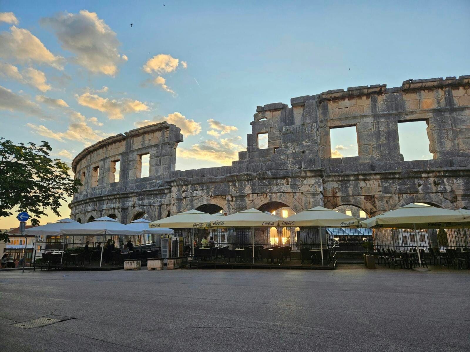 Roman Ampithetre Sunset
