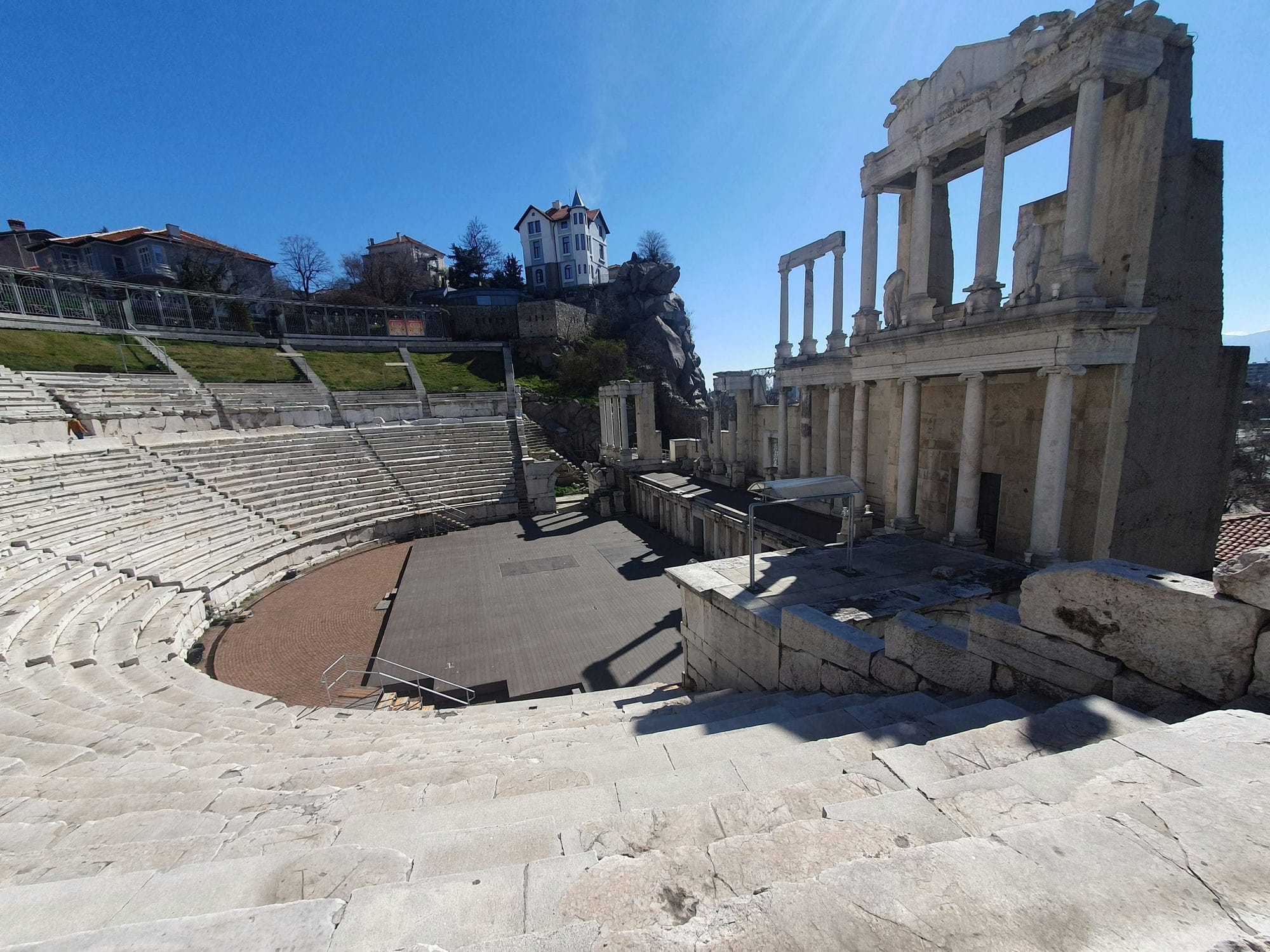 Seats at Plovdiv Roman Theatre