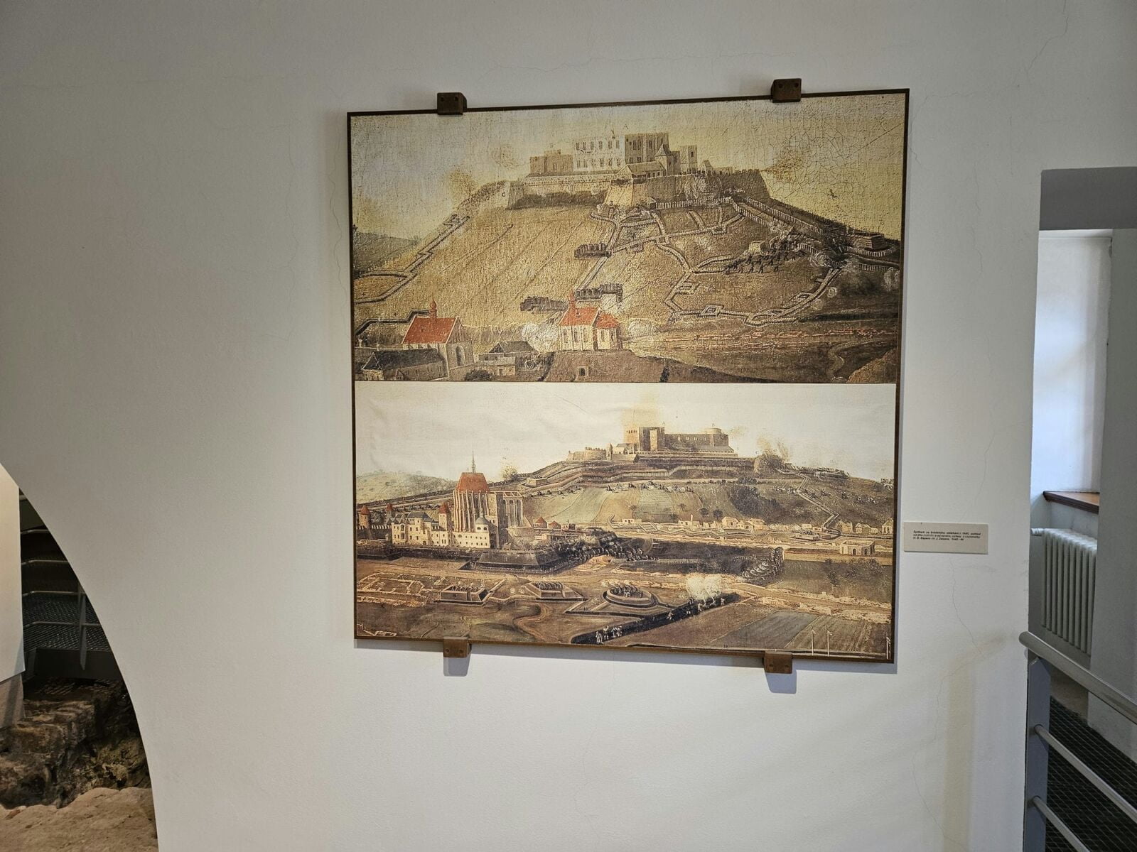 Art of Brno castle and city