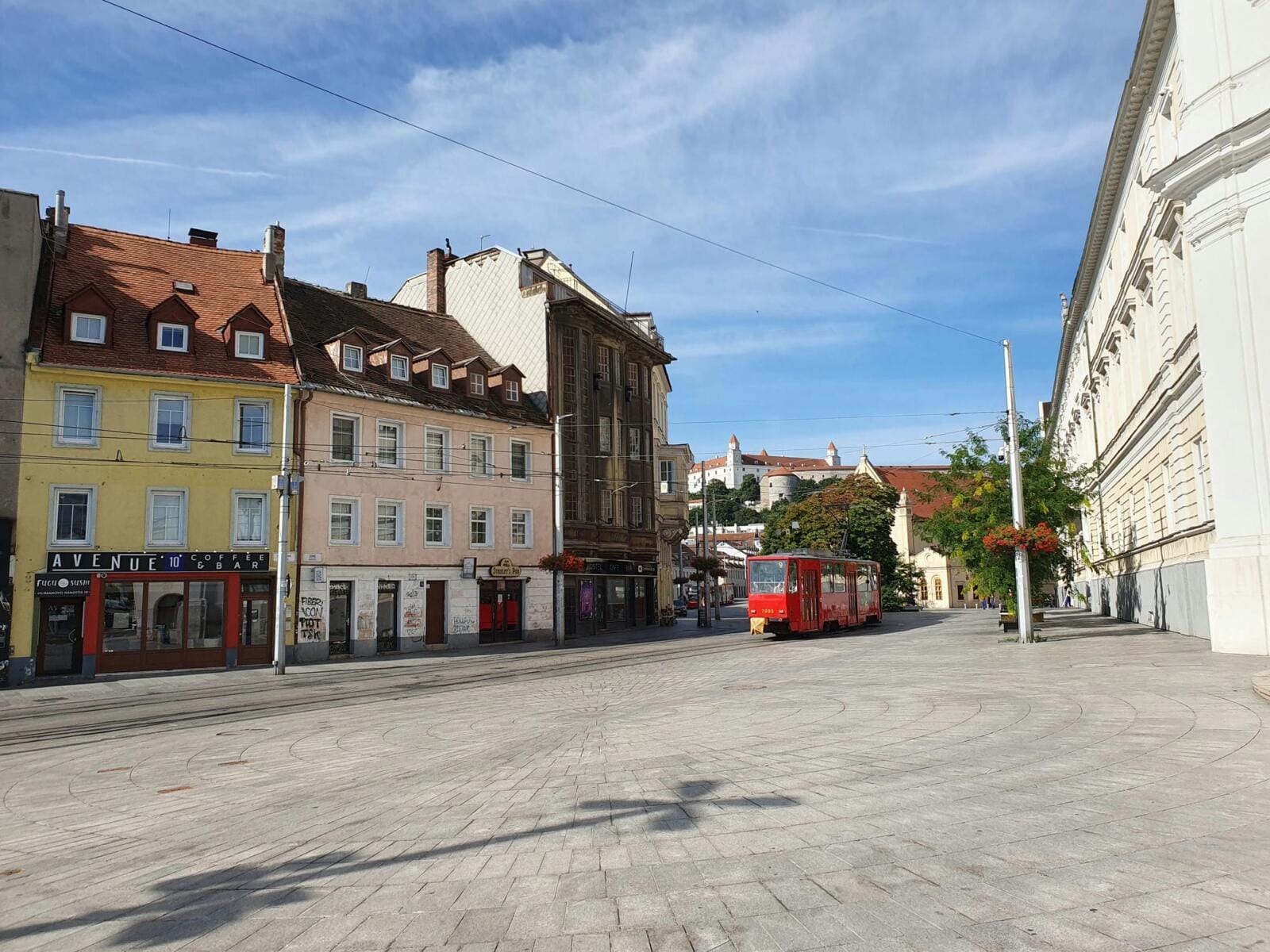 Tram to Bratislava Castle