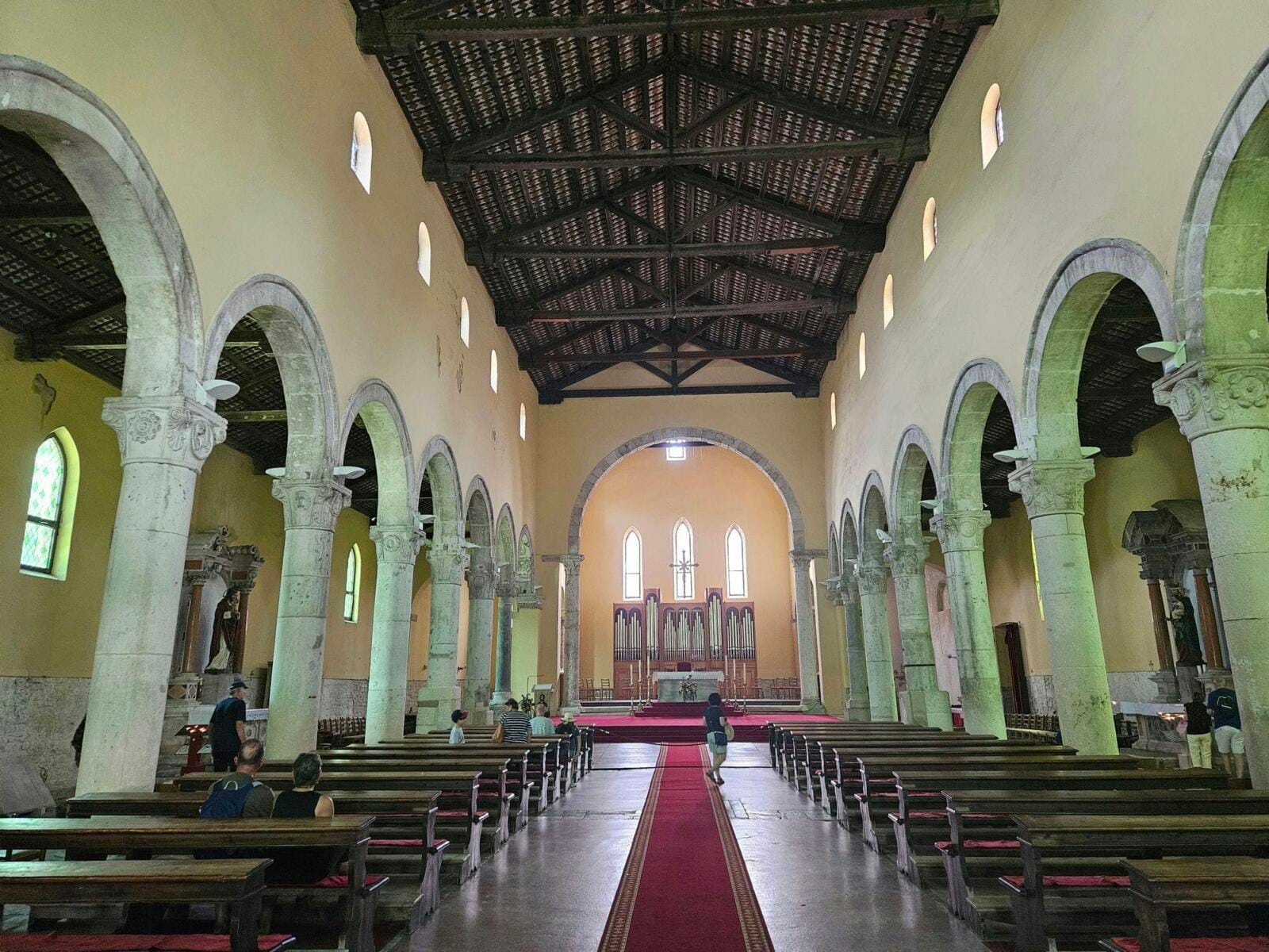 Inside Pula Cathedral