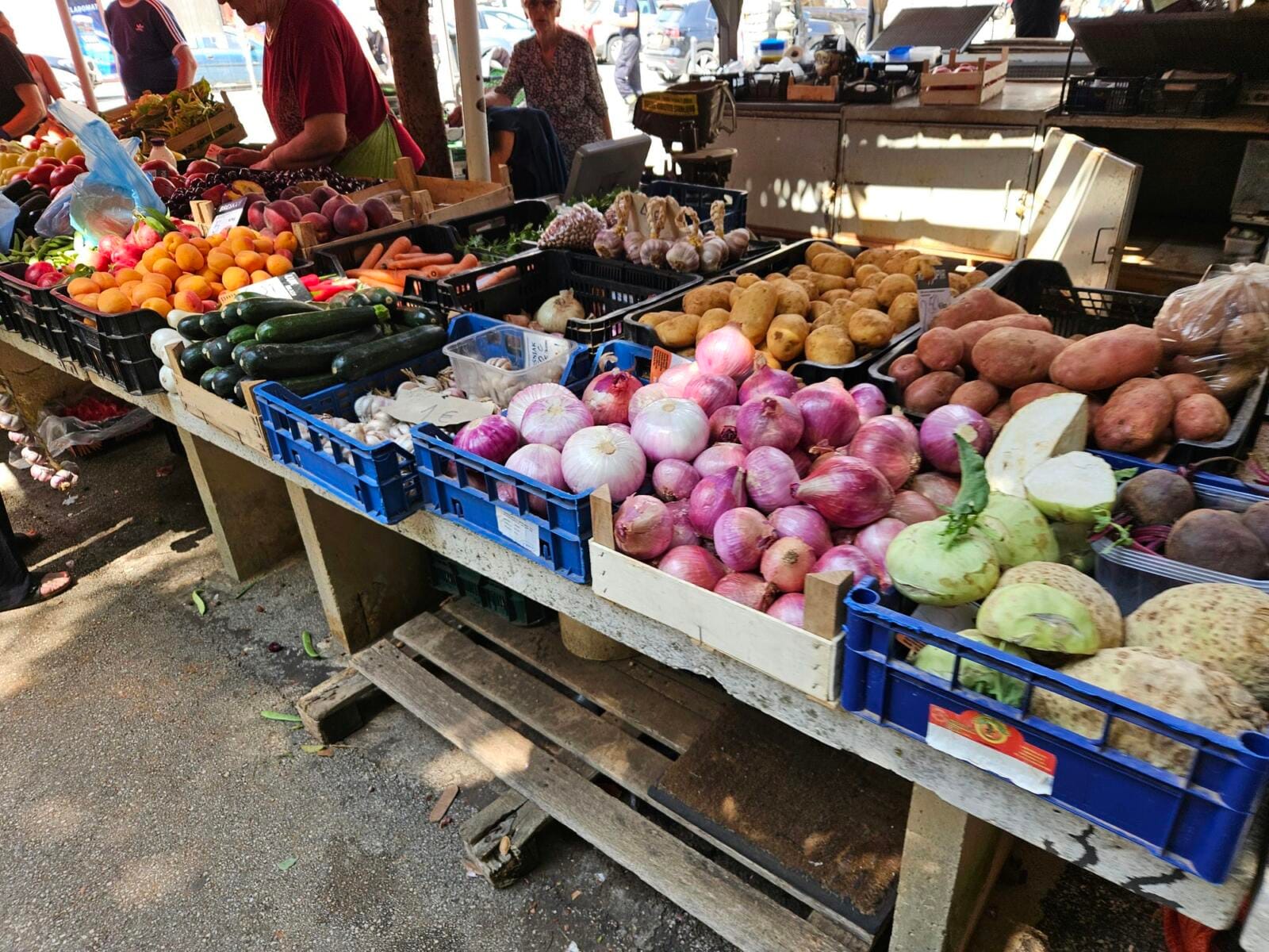Vegetable Stalls Pula Market