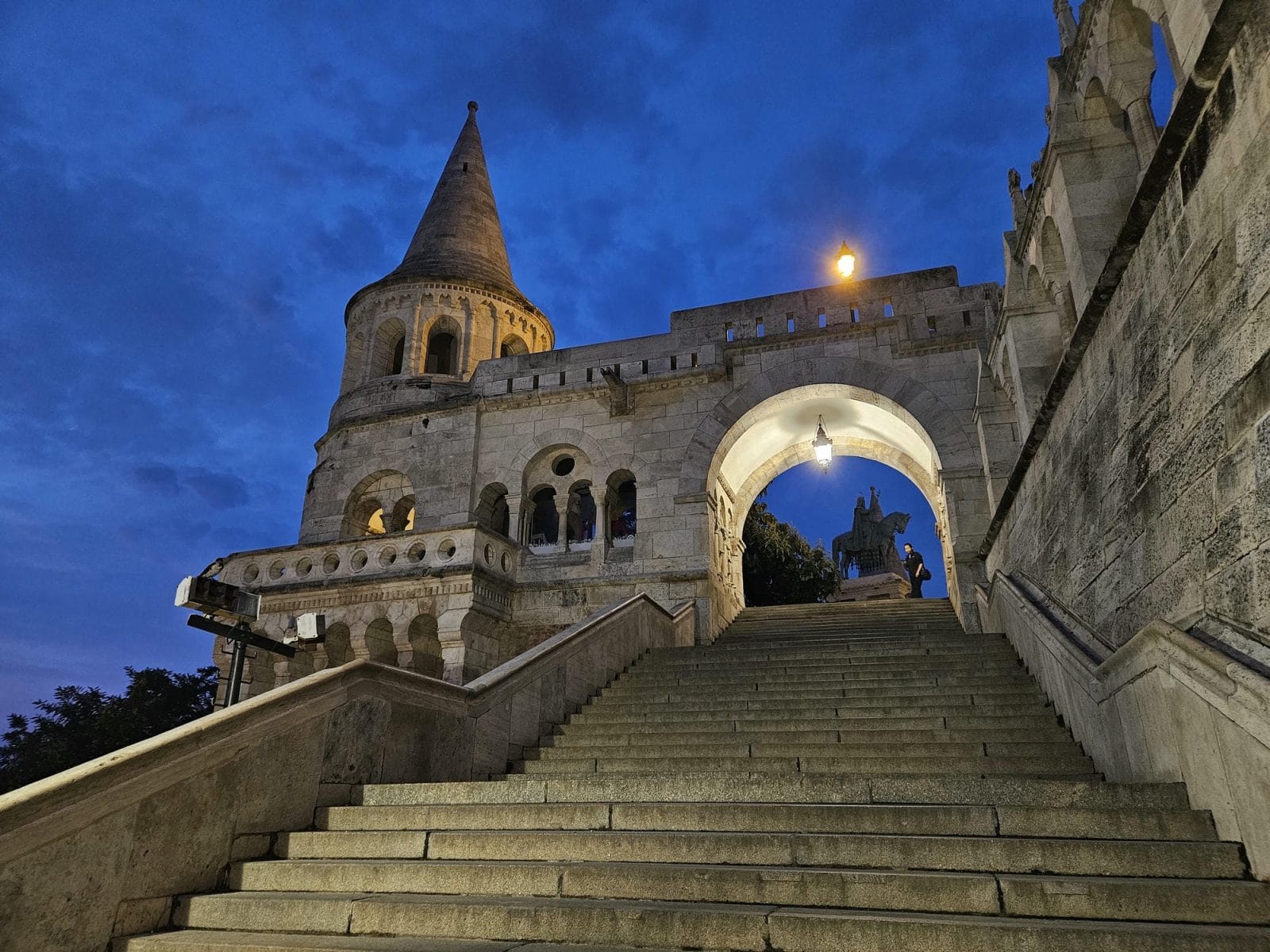 Bastion at night