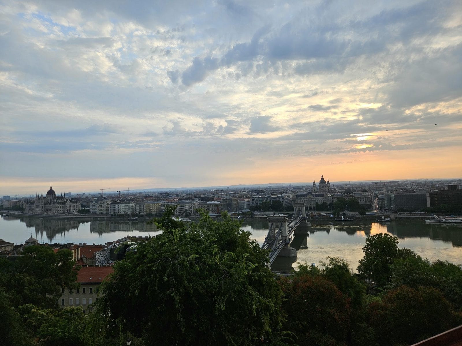View From Fishermans Bastion in Budapest