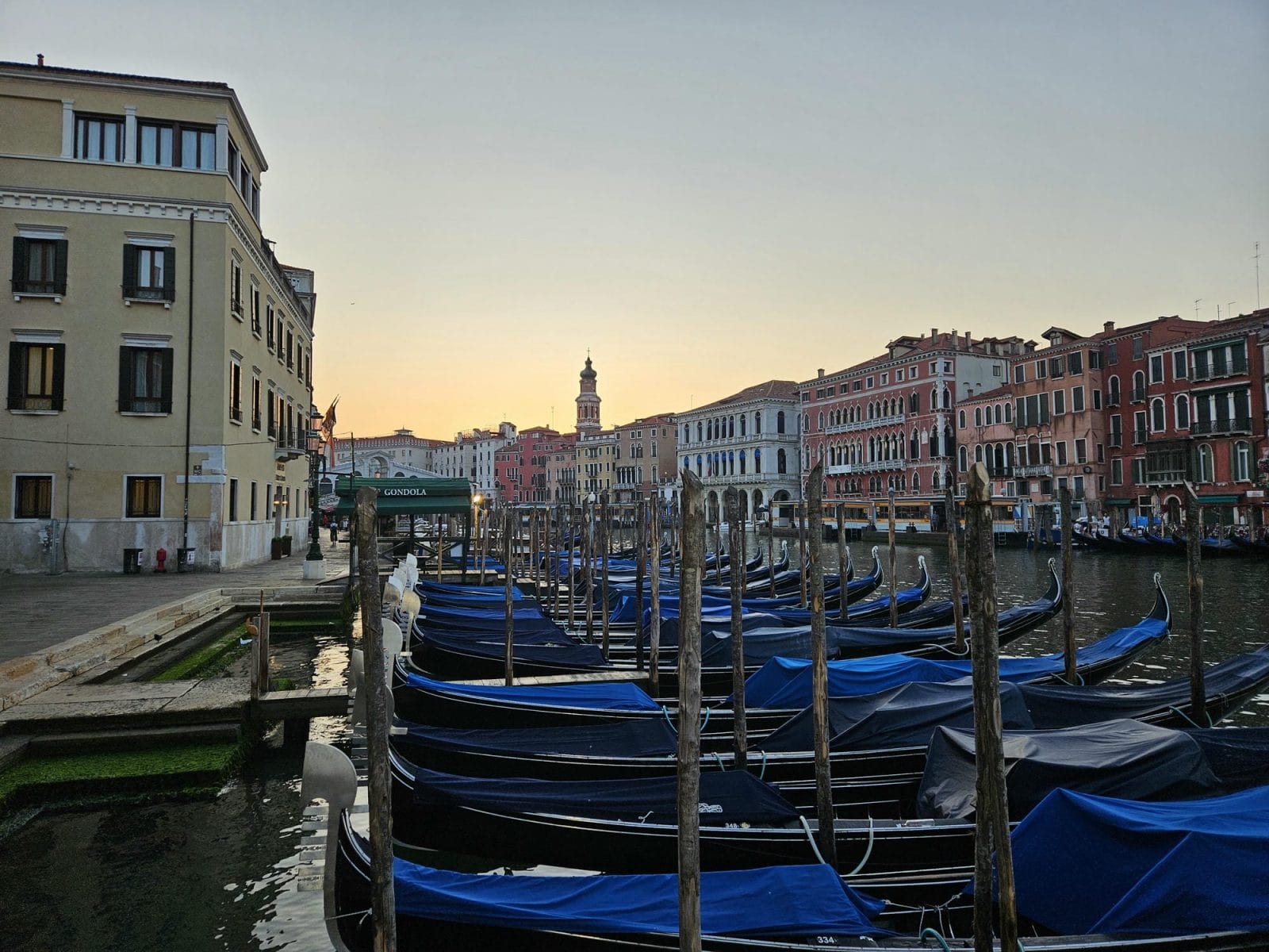 Grand Canal Gondolas Sunrise