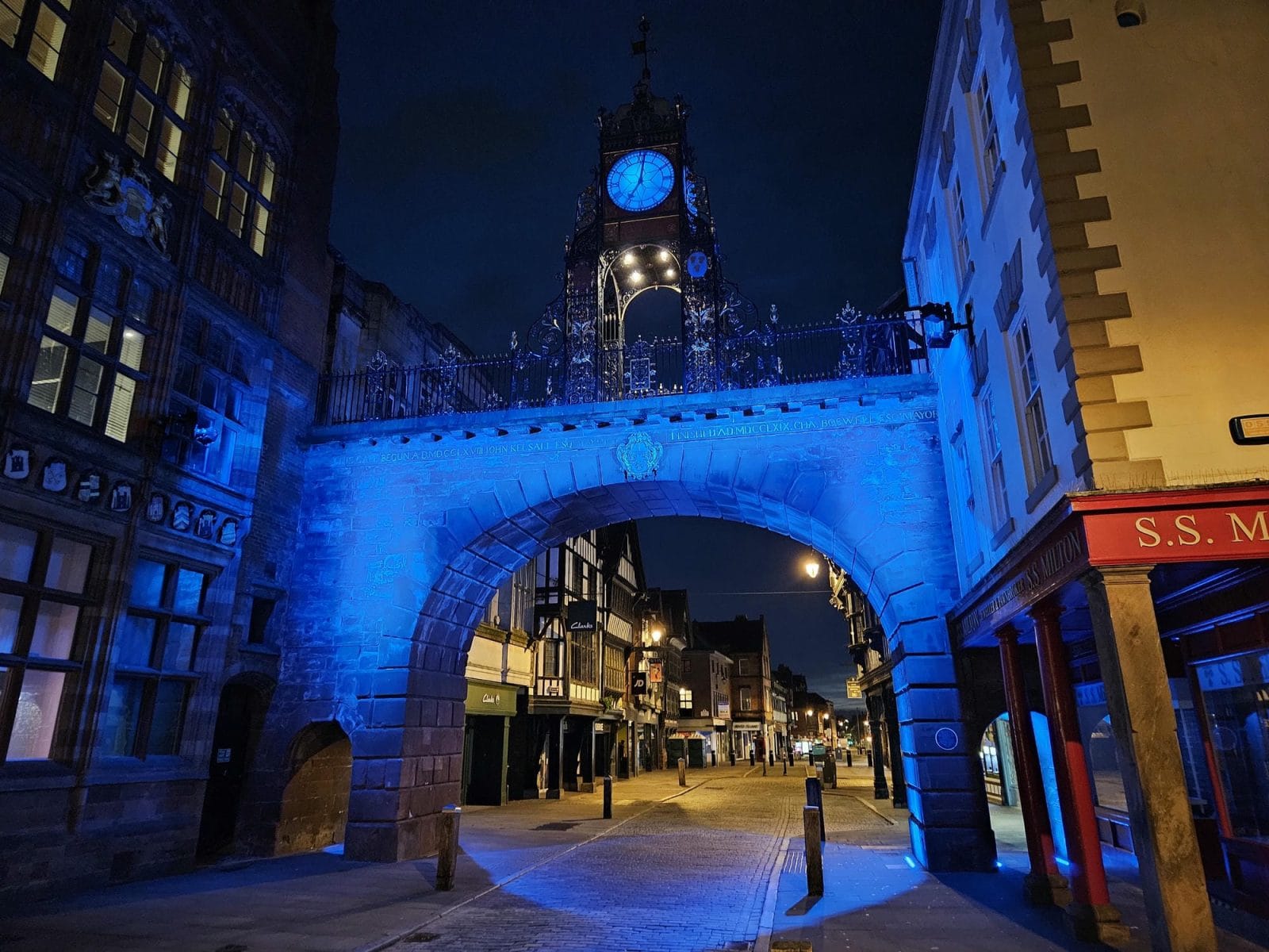 Blue Clock Tower