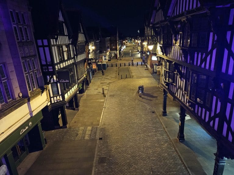 Eastgate Clock Views Night
