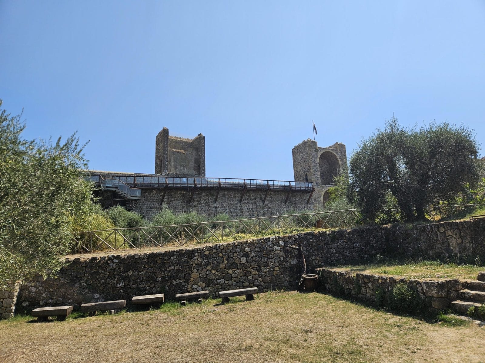 Fortifications from church yard