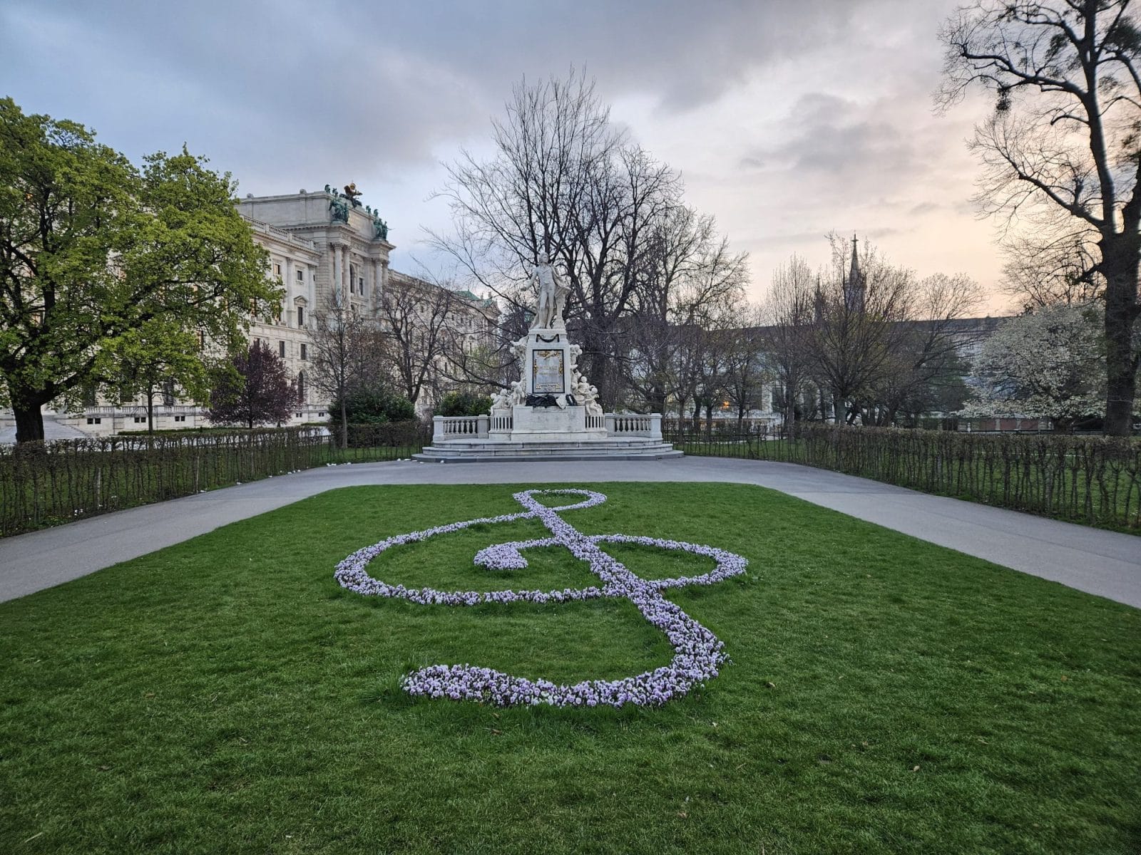 Mozart Monument Sunrise