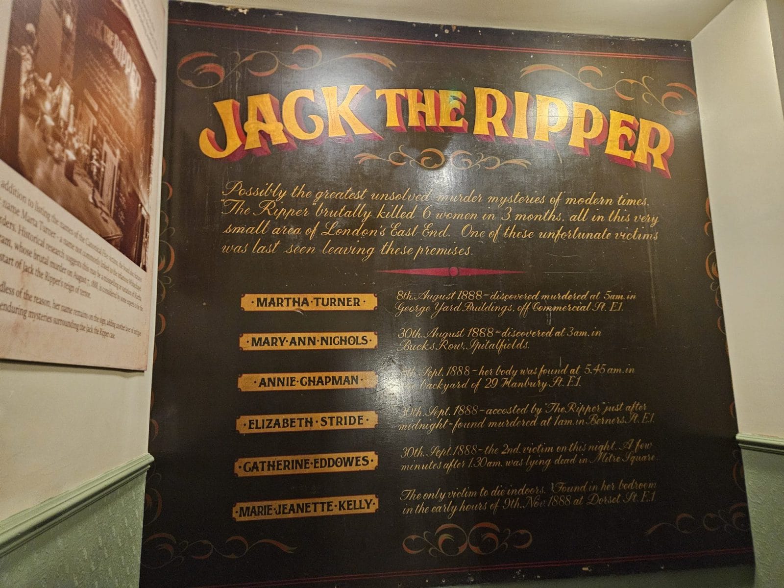 Jack The Ripper Museum - Victims