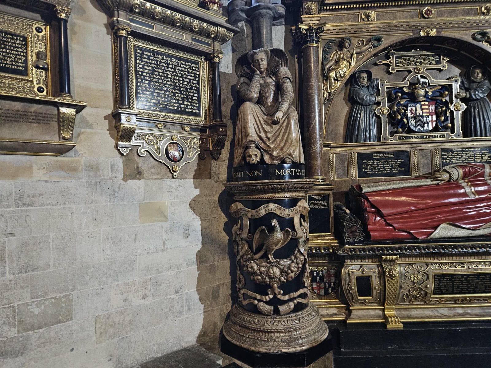 tomb of Lady Jane Seymour in the Chapel of St Edmund