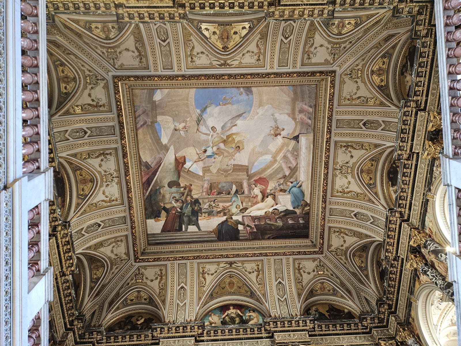 Grand stairacase ceiling