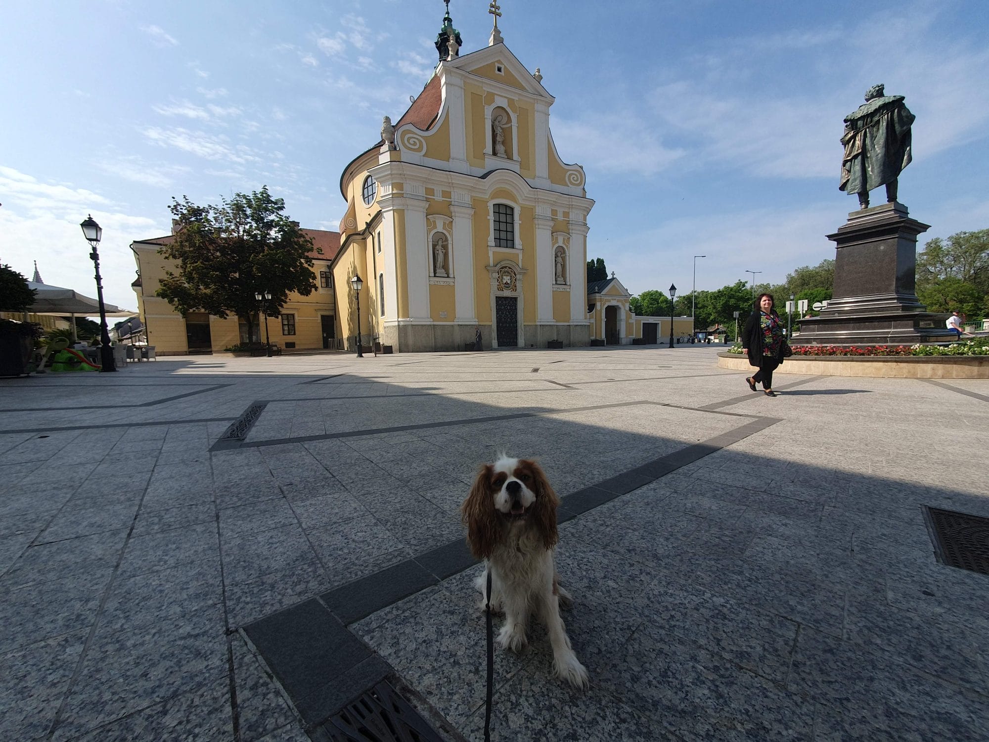 church and dog