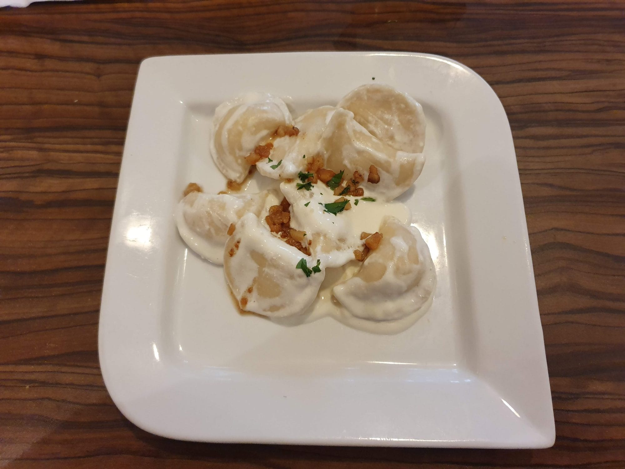 Bryndza filled dumplings