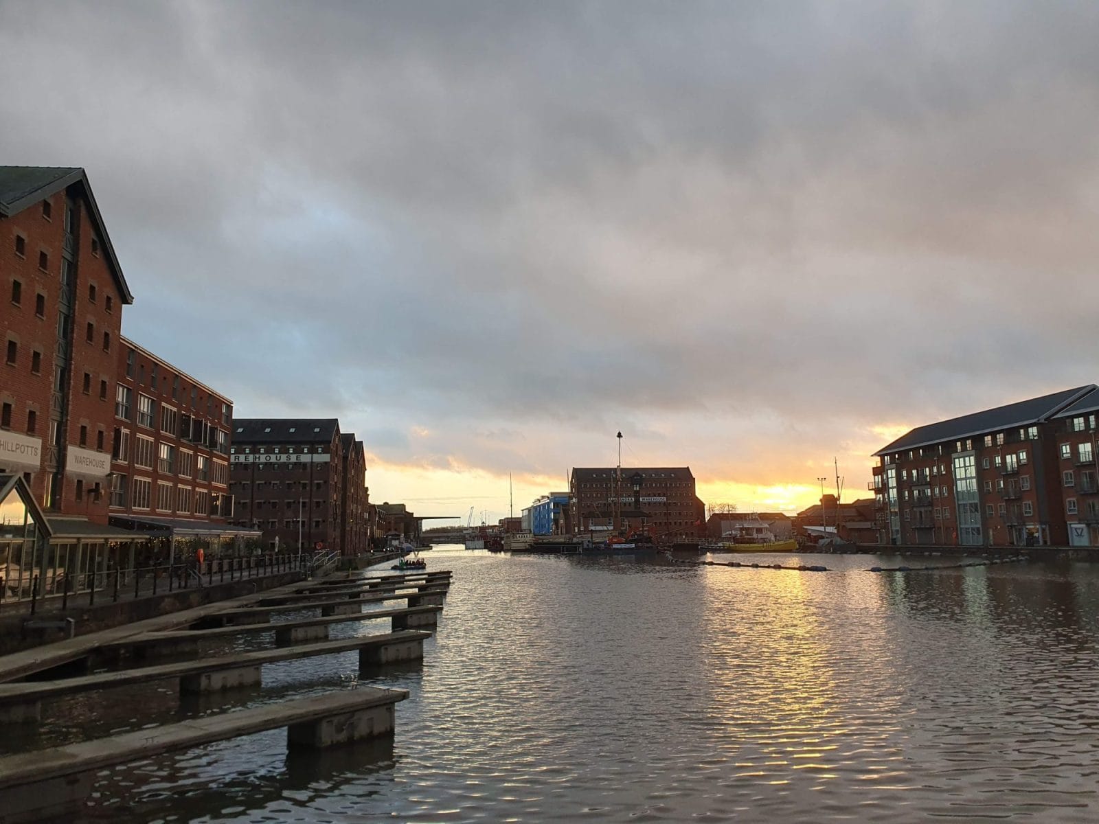 Gloucester Docks Sunset
